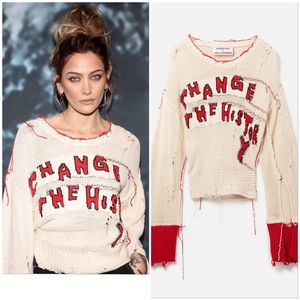 NWT Stella McCartney x Yoshitomo Nara CHANGE THE HISTORY' Jumper XS
